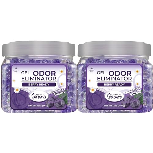 Image of Strong Gel Air Freshener | (Pack of 2) Berry Ready Scented Air Fresheners for Home, Bathrooms, and Cars | Long-Lasting Scented Gel | Fresh Smell Fragrance Oil Odour Eliminator Gel by Perfa