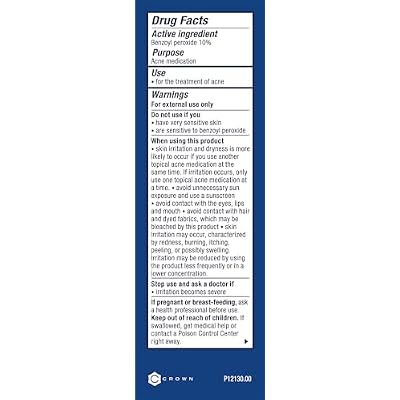 PanOxyl Acne Foaming Wash Benzoyl Peroxide 10% Maximum Strength Antimicrobial, 3 Oz, Pack of 2