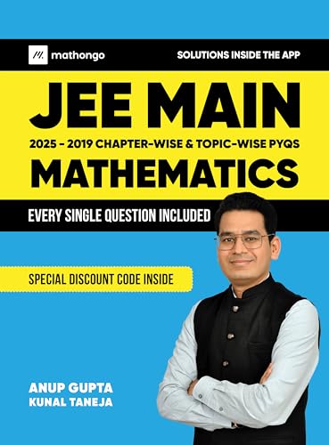 Image of MathonGo JEE Main Mathematics Chapterwise & Topicwise Previous Years Solved Papers (2025 - 2019) - JEE Main Maths Chapter-wise PYQ Book For 2026 Covering All 143 JEE Main Online Papers