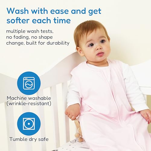 Image of TotAha Sleep Sack 0-6 Months 3-Pack,Stretchy,Buttery Soft Swaddle Transition Sleeping Bag,Light Baby Wearable Blanket with 2-Way Safe Zippers for Boys and Girls, 0.5 TOG