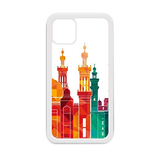 Coque iPhone 12 Pro Max blanche style urbain Égypte ancienne au quotidien
