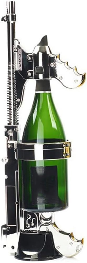Pistola de champán multifunción que dispara cerveza y sirve de tapón de vino