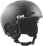 tsg ski backnang Hals-Schneefang TSG Vertice Skihelm/Schneehelm für Erwachsene, Unisex, Satin Black, S/M (54-56 cm)
