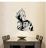 Cartoon Vinyl Wall Decal Z Video Game Poster Dragon Ball Super Sticker Goku Anime Pattern Removable Sticker 57x72cm