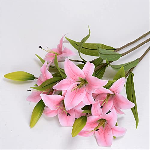 KLGHNMJ Lily Artificial Flower for Wedding Family Outdoor Decoration Ideas