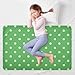 Polka Dots Green Mid Century Modern Extra Large Resuable Diaper Mats Water Resistant Mattress Pad Machine Washable Travel Mattress for Baby Toddler Children, 52