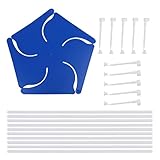 richingCAI 10 Juegos de Molino de Viento molinete Spinner de Viento jardín decoración artística Juguetes al Aire Libre Ventilador de Techo de Molino de Viento DIY de 72 Pulgadas