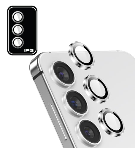 IPG ProLENS CD�A���~�j�E���t���[���J���������Y�v���e�N�^�[ Samsung Galaxy S25 Plus�p �A���~�i�V���P�[�g�����N���X HD�N�����e�B ���h�~ �ʃ����Y�J�o�[ GlxyS25+CDsil�p