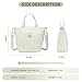 Small Diaper Bag Tote, Crossbody Diaper Bag Mini Purse with 2 Pockets, Travel Baby Bag for boys & Girls, Insulated Pockets, Off white