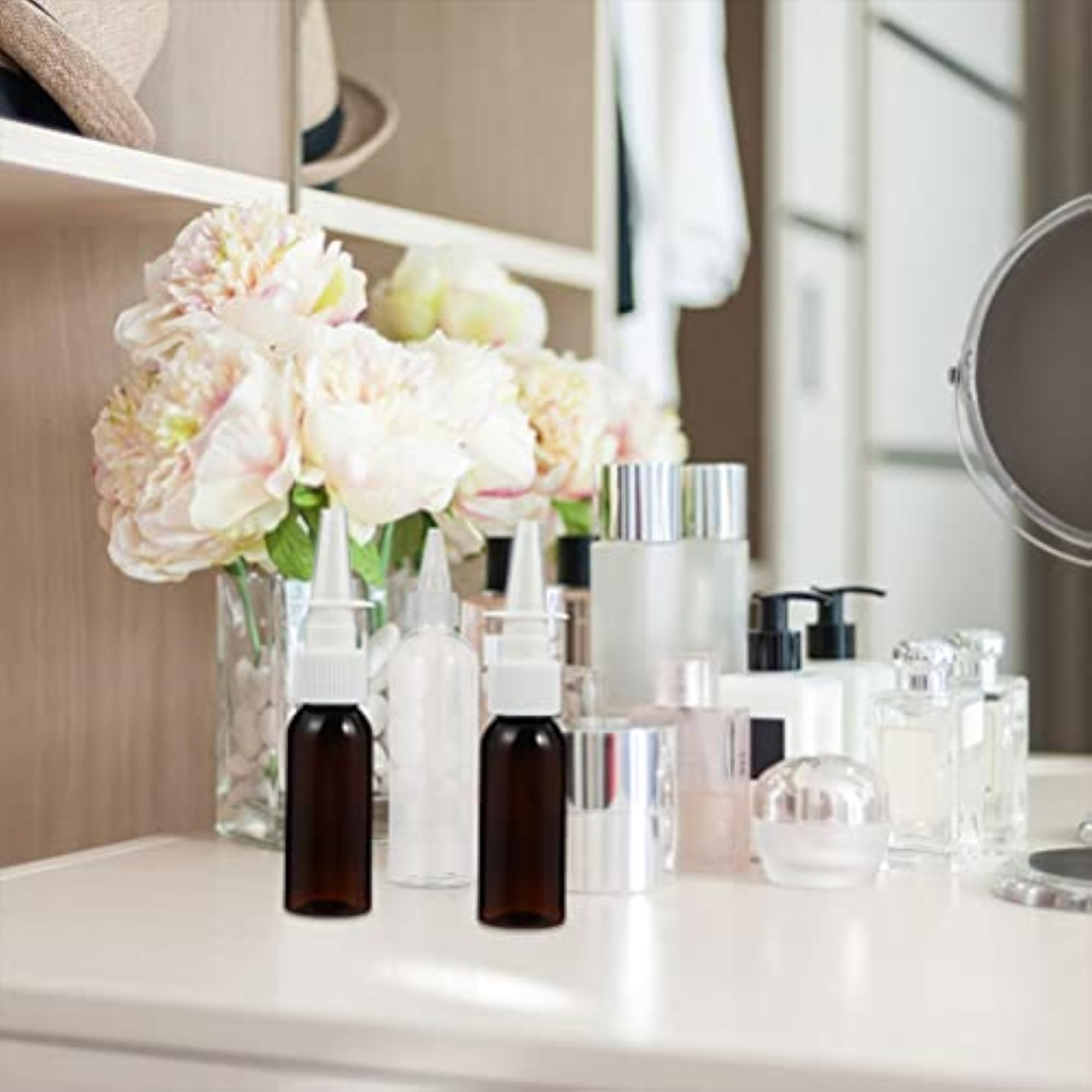 12pcs Convenient Spray Bottles for Cosmetics & Liquids