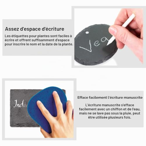 Ensemble de étiquettes en ardoise