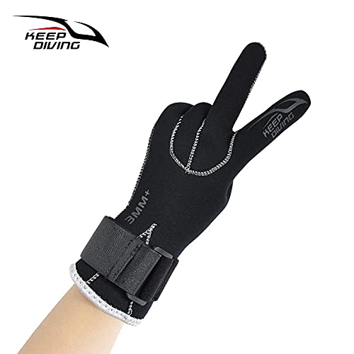 Longshengda 3Mm Neoprene Underwater Gloves Keep Warm Winter Five Finger Gloves Anti Scratch Men Women Flexible Thermal Anti-Slip For Surfing Kayaking Canoeing #TOP1