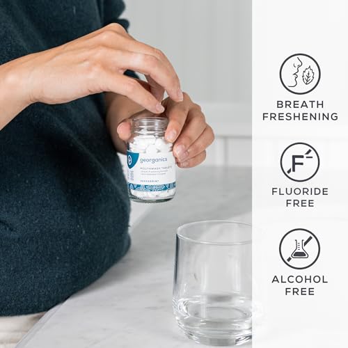 GEORGANIC(ジオーガニクス) マウスウォッシュ タブレット (オレンジ) 180粒入 オーラルケア 口内洗浄液
