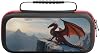 Funda de viaje para Nintendo Switch, estampado de dragón rojo mágico E, compatible con Switch Lite/OLED, estuche protector para accesorios y juegos 2