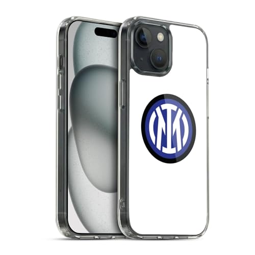 Coque Inter Milan pour iPhone 15 compatible MagSafe avec logo officiel blanc