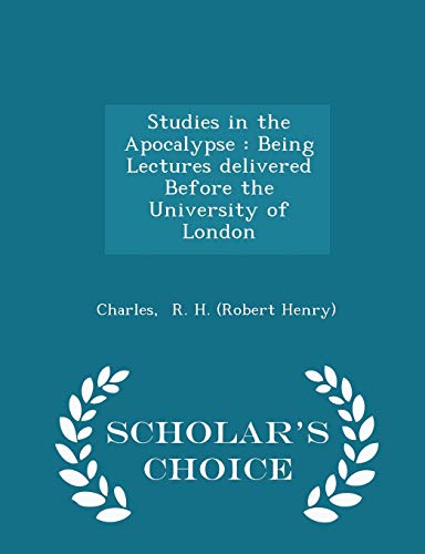 Studies in the Apocalypse: Being Lectures Deliv... 1298314925 Book Cover