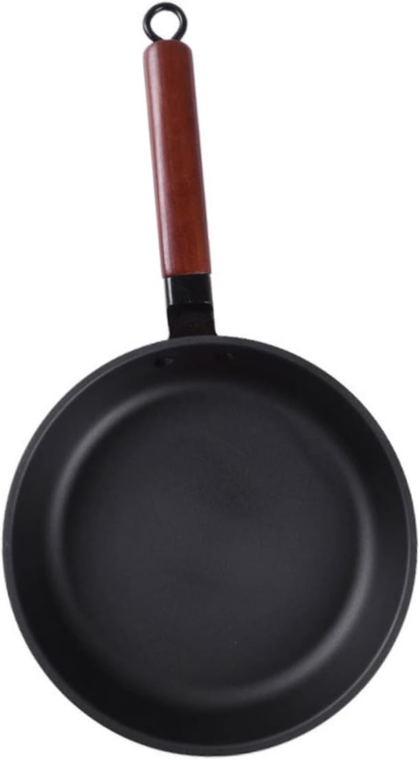 Non-stick Frying Pan Uncoated Cooking Pan for Steak Eggs and Pancakes Compatible Gas and Induction Cooktops Easy to Clean for Home Cooking