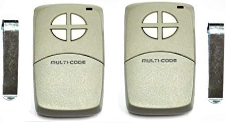 2PACK 4140 414001 3089 Linear Multi-Code Four Btn Remote Transmitter Garage Gate Opener 300mhz