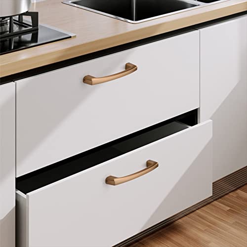 Image of 10 Pack 3 Inch Champagne Bronze Cabinet Pulls - Kitchen Cabinet Handles and Drawer Pulls