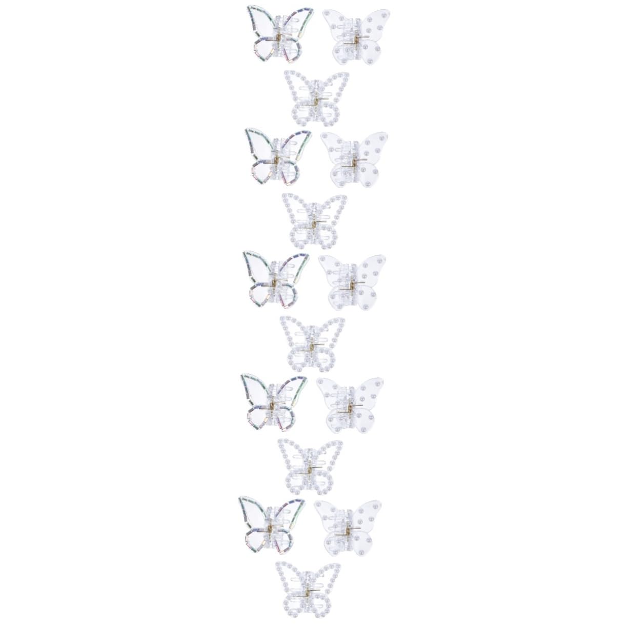 Baluue 15pezzi Fermagli Per Forma Di Farfalla Da Clip Per Piccole e Resistenti Accessorio Pratico Per Donne e Ragazze Per Eventi e Uso Quotidiano