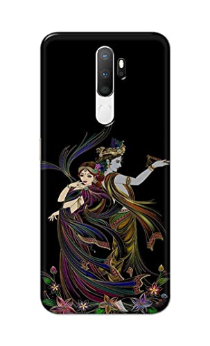 Image of Lord Radha and Krishna Hard Back Case Cover for Oppo A5 (2020) / Oppo A9 (2020) / Oppo A11x Back Cover -(J5) VNS2223