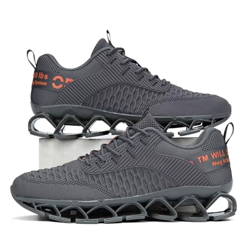 Image of Vooncosir Men's Fashion Sneakers Breathable Mesh Running Shoes Blade Non Slip Soft Sole Casual Athletic Walking Shoes