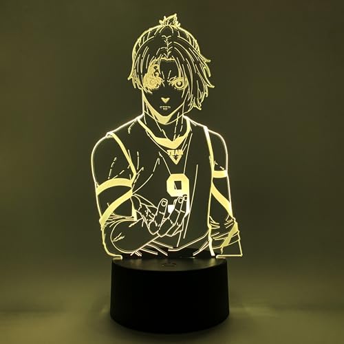 Veilleuse Blue Lock REO Mikage Lampe LED 16 Couleurs RVB Éclairage Ambiance Manga - 5