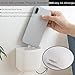 JDYOOMI Pencil Holder - Self-Adhesive Wall Mount Pen Cup,Marker Pot,Writing Utensil Storage Organizer for Fridge,Locker,Whiteboard,home and office - White - 2Pcs/Set