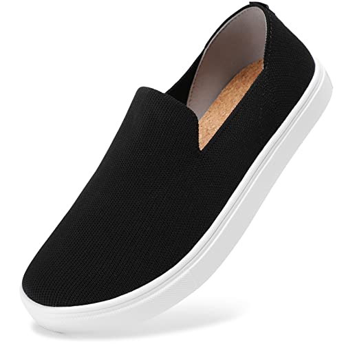 Image of STQ Slip on Shoes for Women Breathable Fashion Sneakers Comfortable Knit Casual Shoes