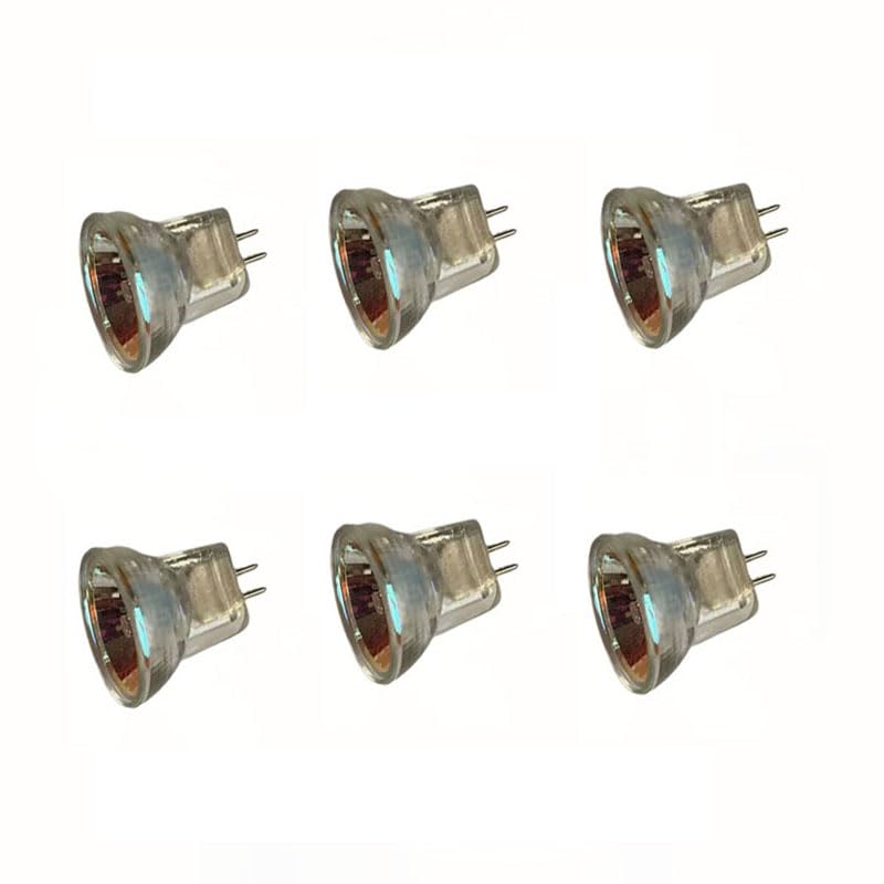 UGEFKMQ Mr8 Small Spotlight Pack of 6 12V 10W 20W Mr8 Halogen Bulbs Gu4 Spotlight Bulb Mr8 Spot Halogen Mr8,6V,10W