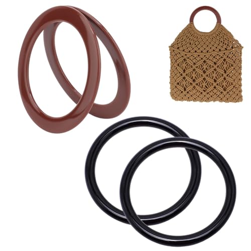 PH PandaHall 4PCS Round Purse Handle