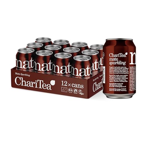 ChariTea Mate Iced Tea: Mate Sparkling Yerba - 12 x 330ml cans