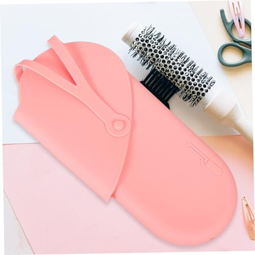 Bolsa de almacenamiento de silicona para planchas de pelo y rizadores, organizador portátil para herramientas de peinado miniatura 3