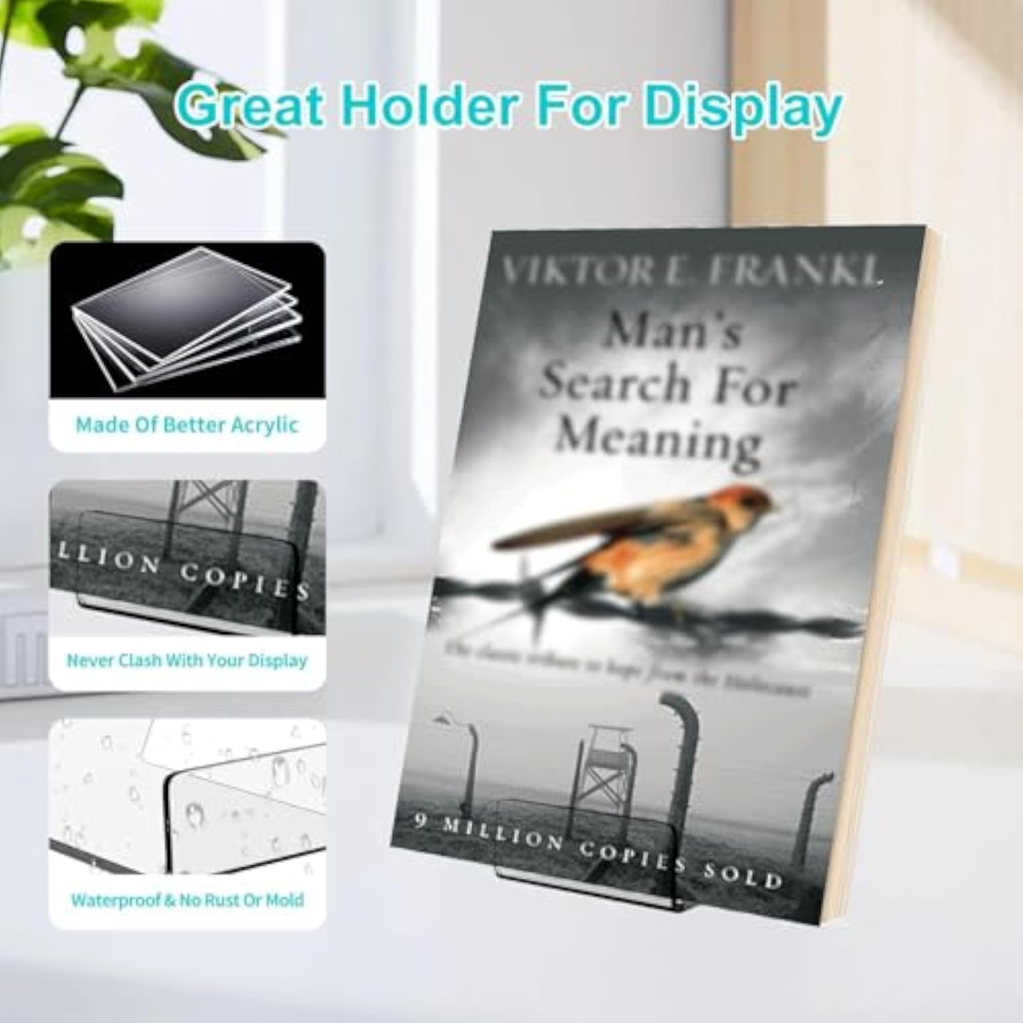 Acrylic Upright Display Stand for Home and Office