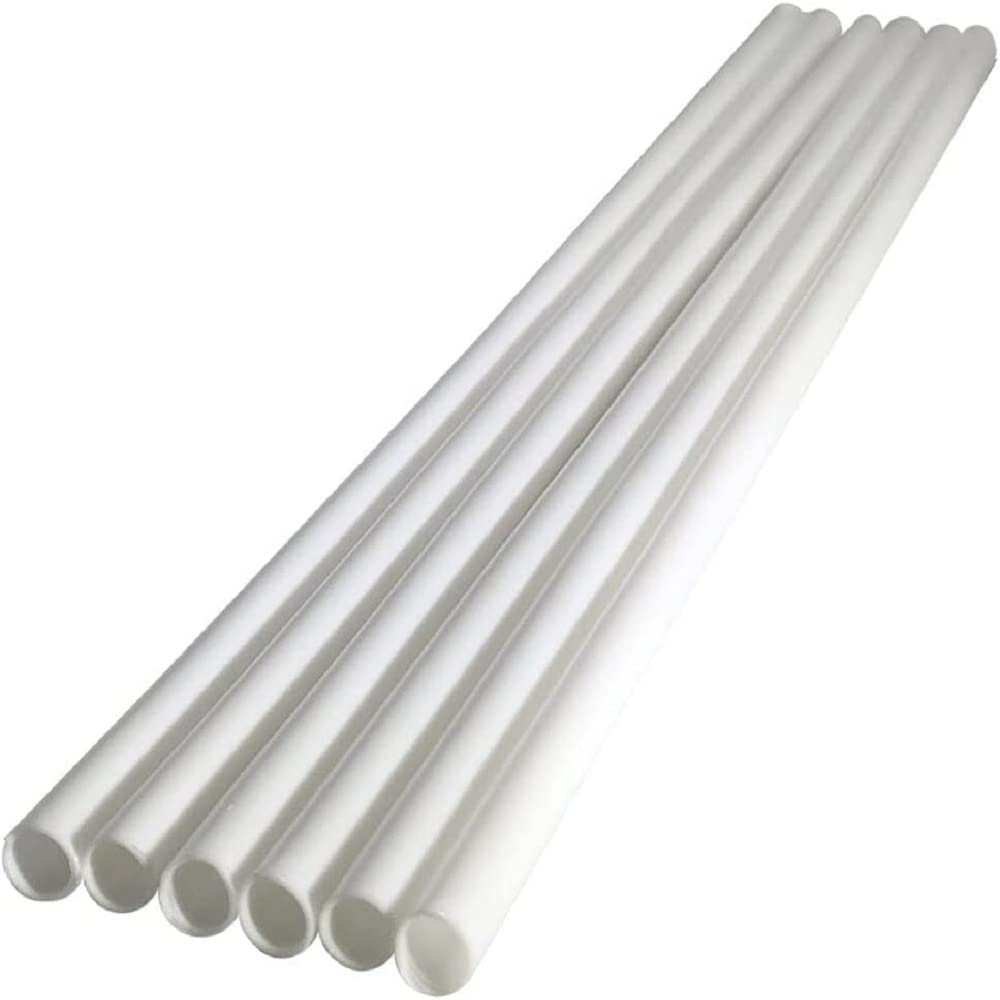 12” Cake SOS White Plastic Cake Dowel Rods for Tiered Cake Construction and Stacking Supporting Cake Round Dowels Straws, 50 ct.