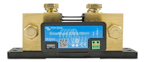 Victron Energy SmartShunt Battery Monitor (Bluetooth) - Victron Smart Shunt - 6.5V-70V, 2000 amp -  SHU050220050