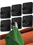 haken schwarz 𝗦𝗶𝗻𝗱 𝗲𝗶𝗻𝗳𝗮𝗰𝗵 𝗮𝗻𝘇𝘂𝗯𝗿𝗶𝗻𝗴𝗲𝗻 - Selbstklebende Haken kleben auf allen glatten, sauberen Oberflächen; mit alkohol. Reinigungs-Pad.