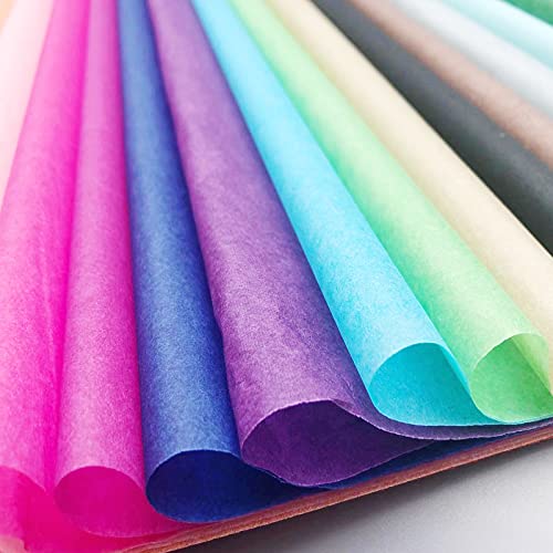 Simetufy 320 Sheets Tissue Paper Bulk, 32 Colors Gift Wrapping Colored Tissue Paper, 8" X 12" Premium Quality Art Craft Rainbow Paper Flowers, Pom Poms Crafts Or Garland #TOP2