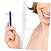FRCOLOR Adult Denture Toothbrush Set 3pcs Double-Sided Comfortable Brushes for False Teeth Cleaning Compact Design for Home Use