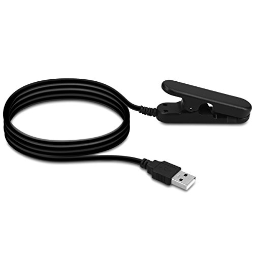 kwmobile Cable de Carga Compatible con Polar V800 - USB Negro para Fitness Tracker y smartwatch