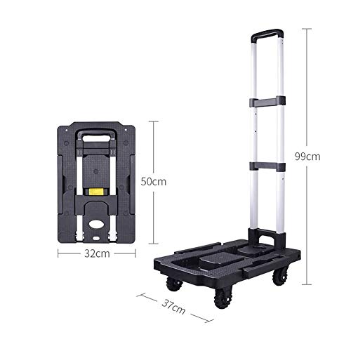 Carretilla plegable de mano con 5 ruedas y carga 60 kg miniatura 2
