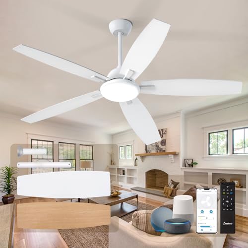 Amico Ceiling Fans with Lights, 60 inch Smart Ceiling Fan