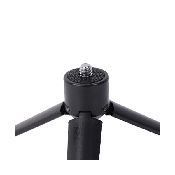 WT-DDJJK Gimbal Kamerastativ, Universal Black Plastic Stativ Handy Kamera Rotation Desktop Base Support – Bild 4