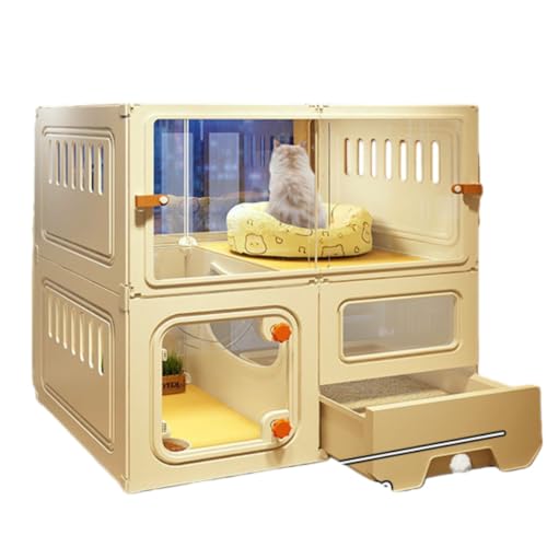 �L���b�g���B��/�L�X�Ƃ��������t���[�X�y�[�X / �g�C����̌^2�K���� /LZGG �����p�l���t���p�m���}�o���R�j�[ + PP�������L���b�g�n�E�X/�y�b�g�P�[�W (�z���C�g,��w���f�U�C���A71×46×71cm)