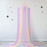 ★ Material premium: este dosel de cama está hecho de material de poliéster premium, ultraligero, suave y transpirable.