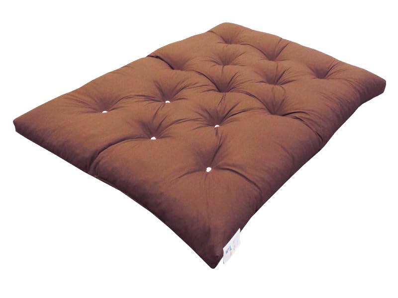 My Layabout Replacement Memory Foam Crumb Futon Mattress | Roll Out Guest Mat | 11 Colours | 3 Sizes. (Brown, 190cm x 140cm)