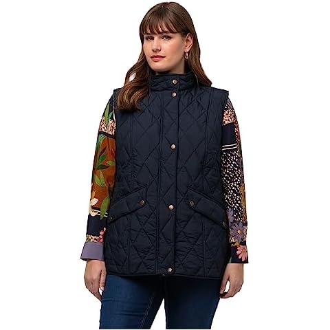 Ulla Popken Quilted Vest with Pheasant Lining Cover