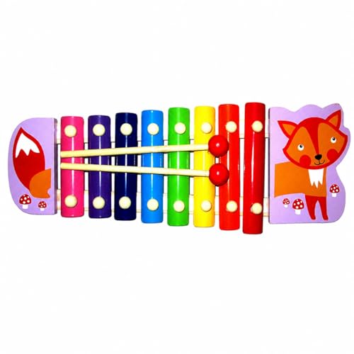 Image of Baybee Baby Musical Toy Xylophone Piano Set for Kids | Colorful Sound Keyboard Instrument for Early Learning, Motor Skills & Hand Eye Coordination | Educational Gift for Boys & Girls (Fox)