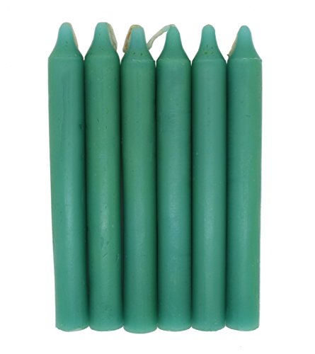 Govinda - Taper Candle 6 Inch - Green - Pack of 36