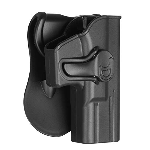 Polymer OWB Holster for Glock 19 19X 23 32 (Gen 1-5) / Airsoft Glock 19 - Index Finger Released | Adjustable Cant | Autolock | Outside Waistband | Right Handed